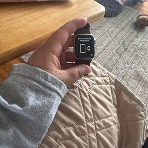 Apple Watch Series 7 with Dark Green Sport Loop - Space Gray